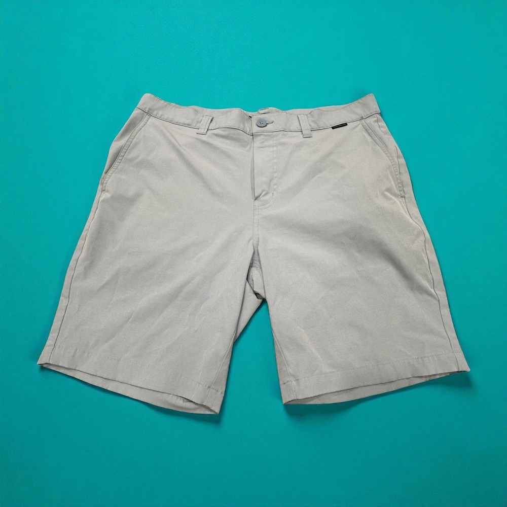 TravisMathew Golf Shorts Mens 36 Light Blue Performance Stretch Shorts